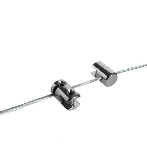 Clamps for 1.5mm cables - nickel plated